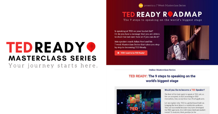 Ted Ready Landing Page