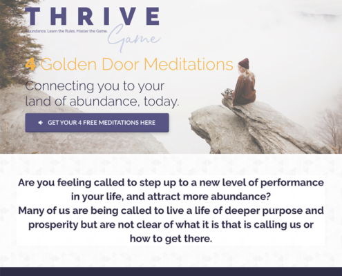 Thrive Meditation Landing Page