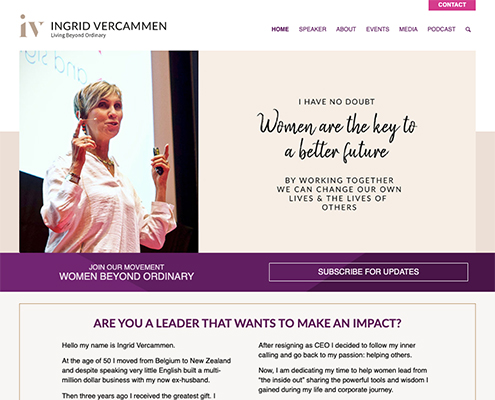 Ingrid Vercammen home page